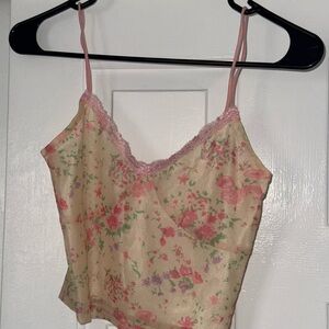 Floral Pink Camisole Top